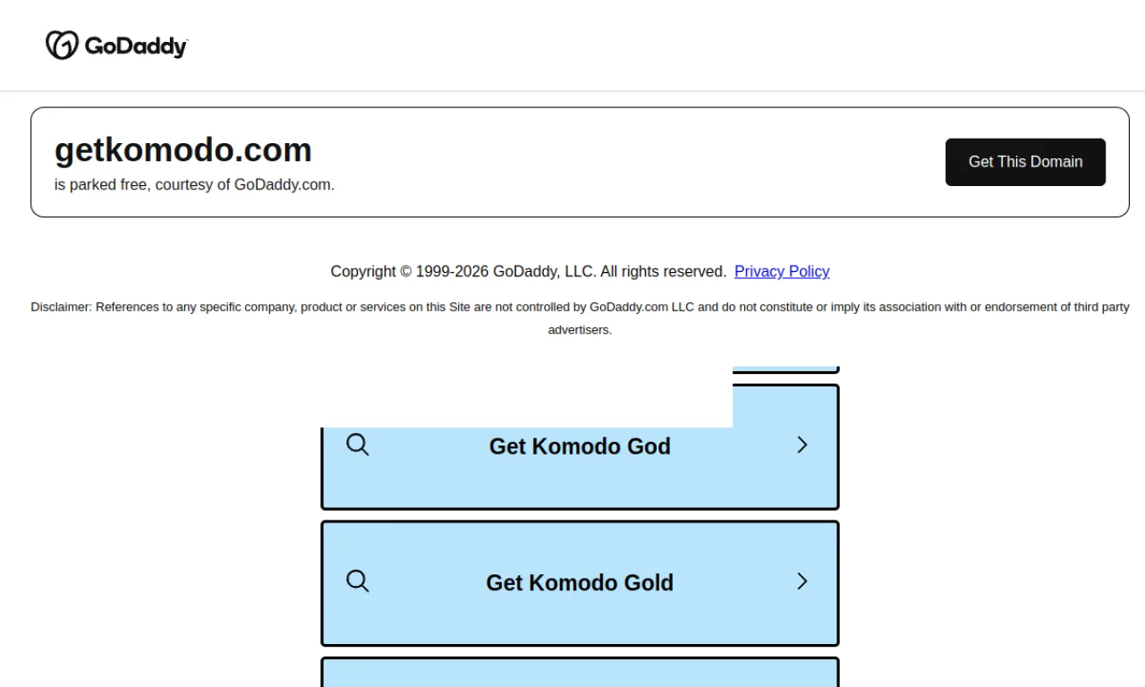 Screenshot of Komodo / CloudApp website