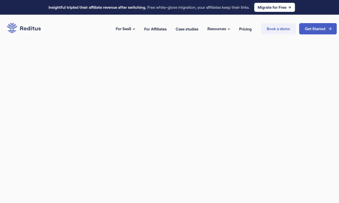 Screenshot of Reditus website