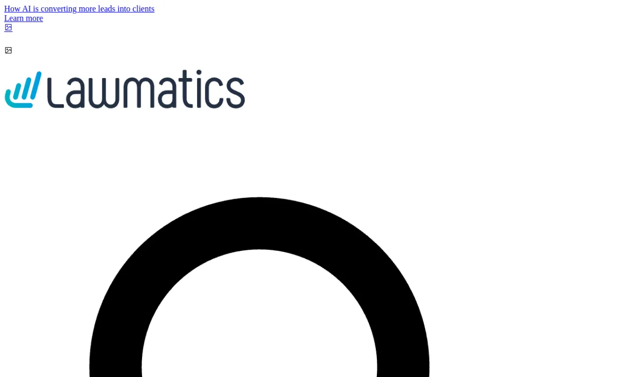Screenshot of Lawmatics Intake website