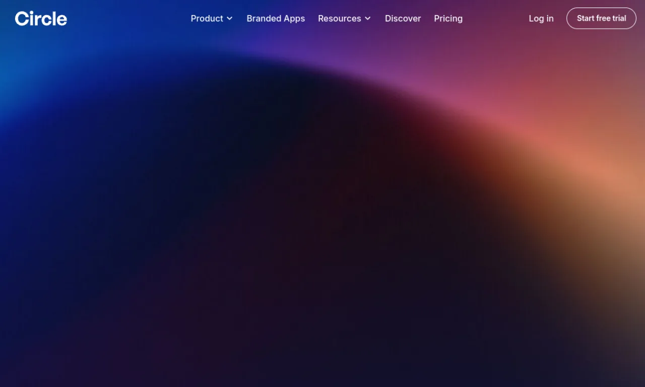 Screenshot of Circle website