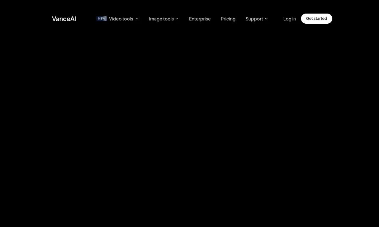 Screenshot of Vance AI website