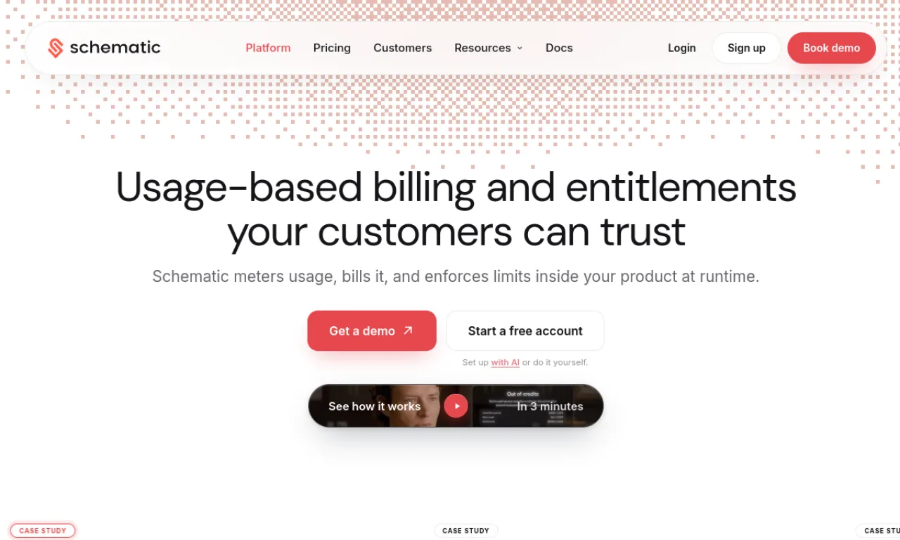 Screenshot of Schematic website