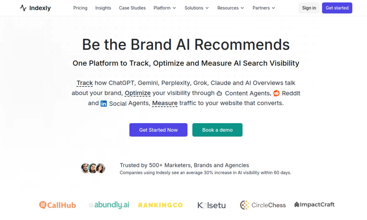 Screenshot of Indexly / IndexNow tools website