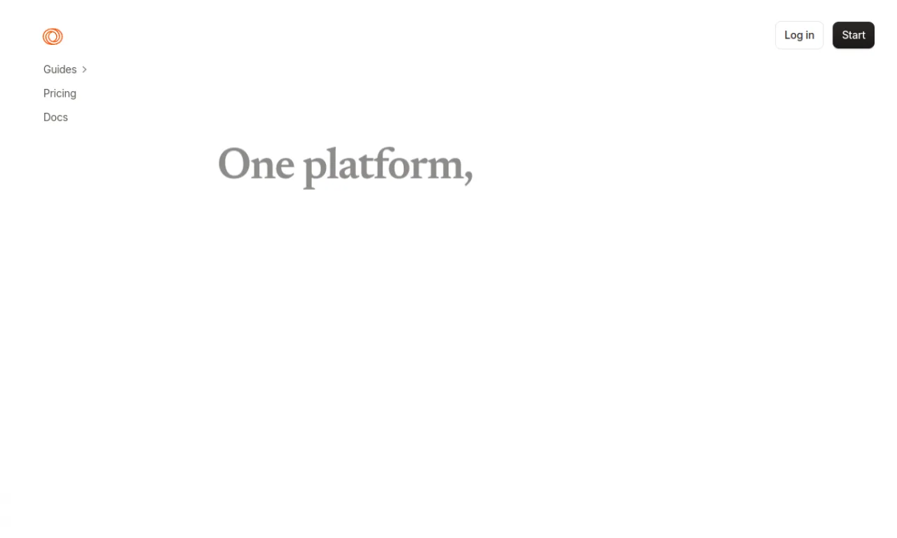 Screenshot of Loops website