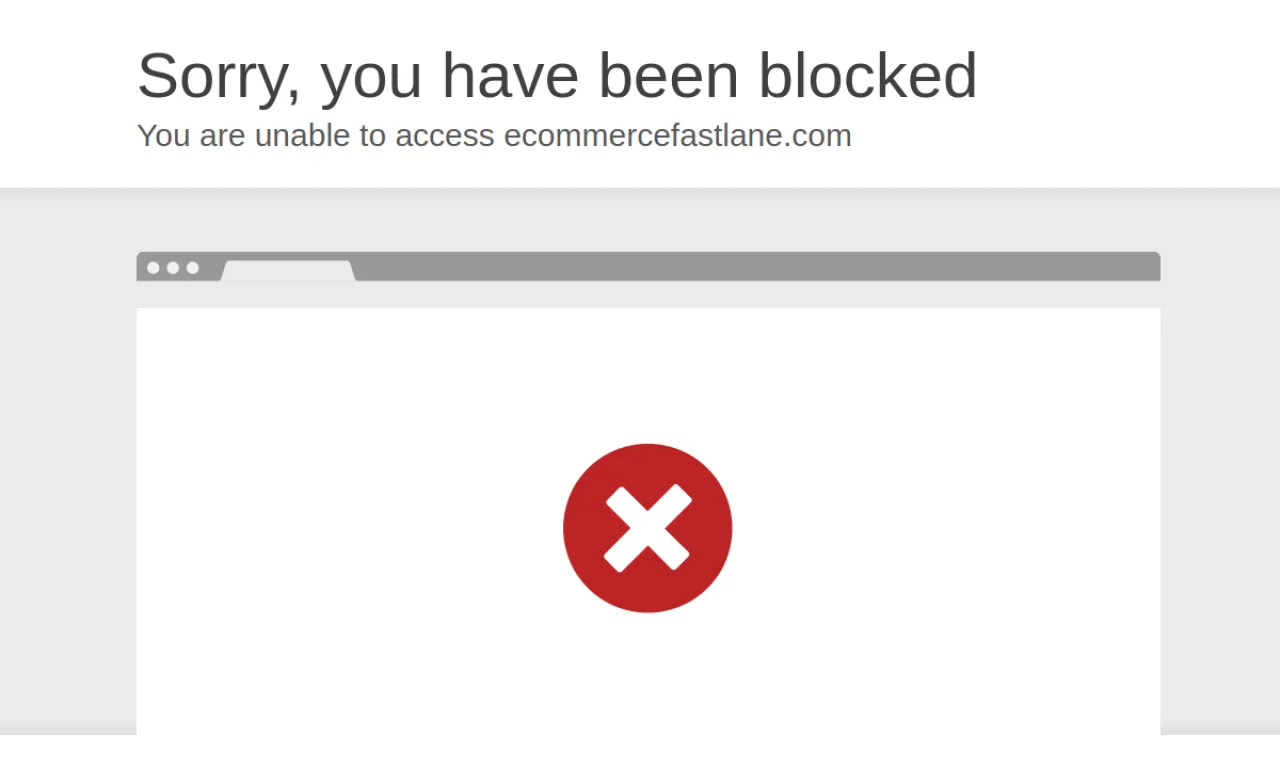 Screenshot of EcommerceFastlane website