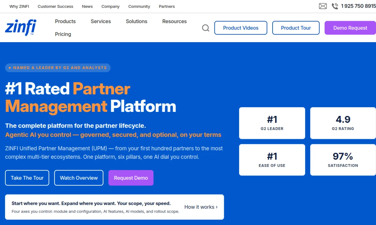 Screenshot of ZINFI website