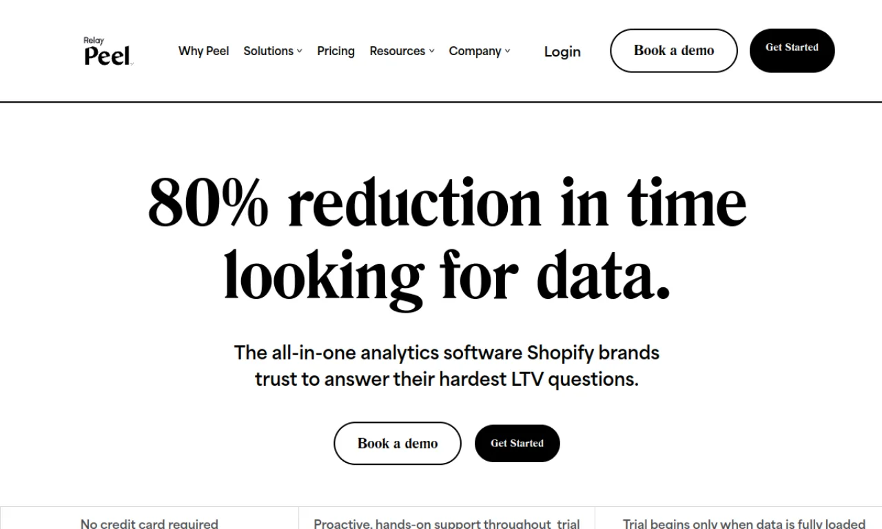 Screenshot of Peel Insights website