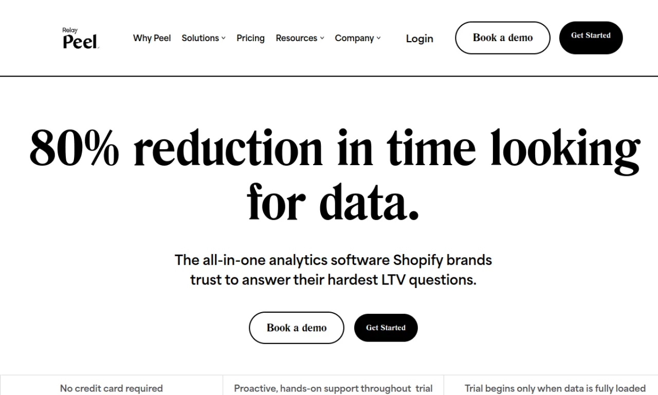 Screenshot of Peel Insights website
