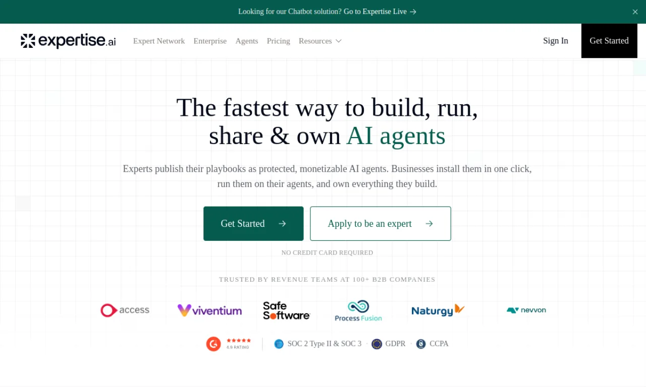 Screenshot of Chatsimple website