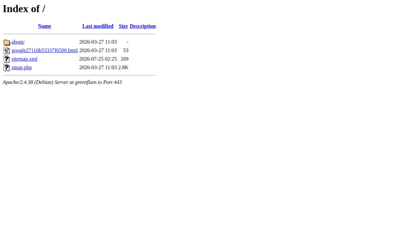 Screenshot of Greenflare / Greenlane website