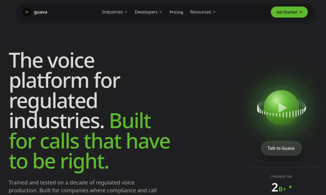 Screenshot of Gridspace website