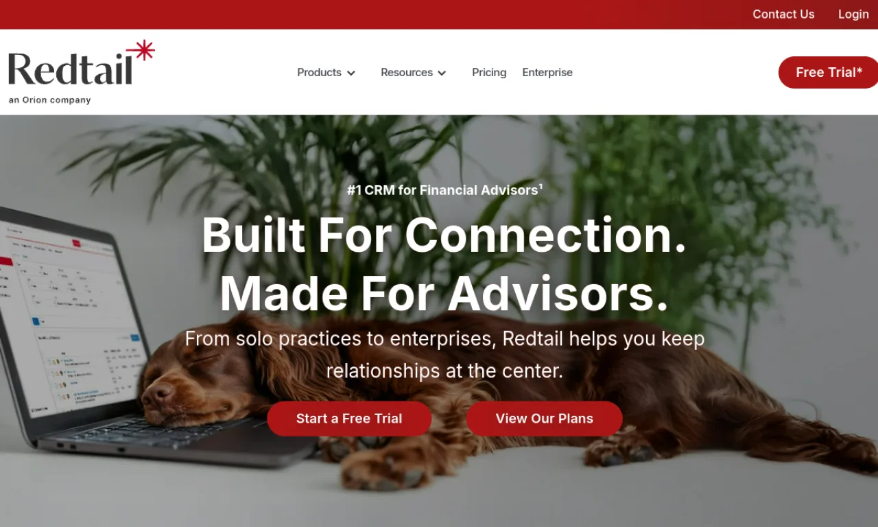 Screenshot of Redtail website