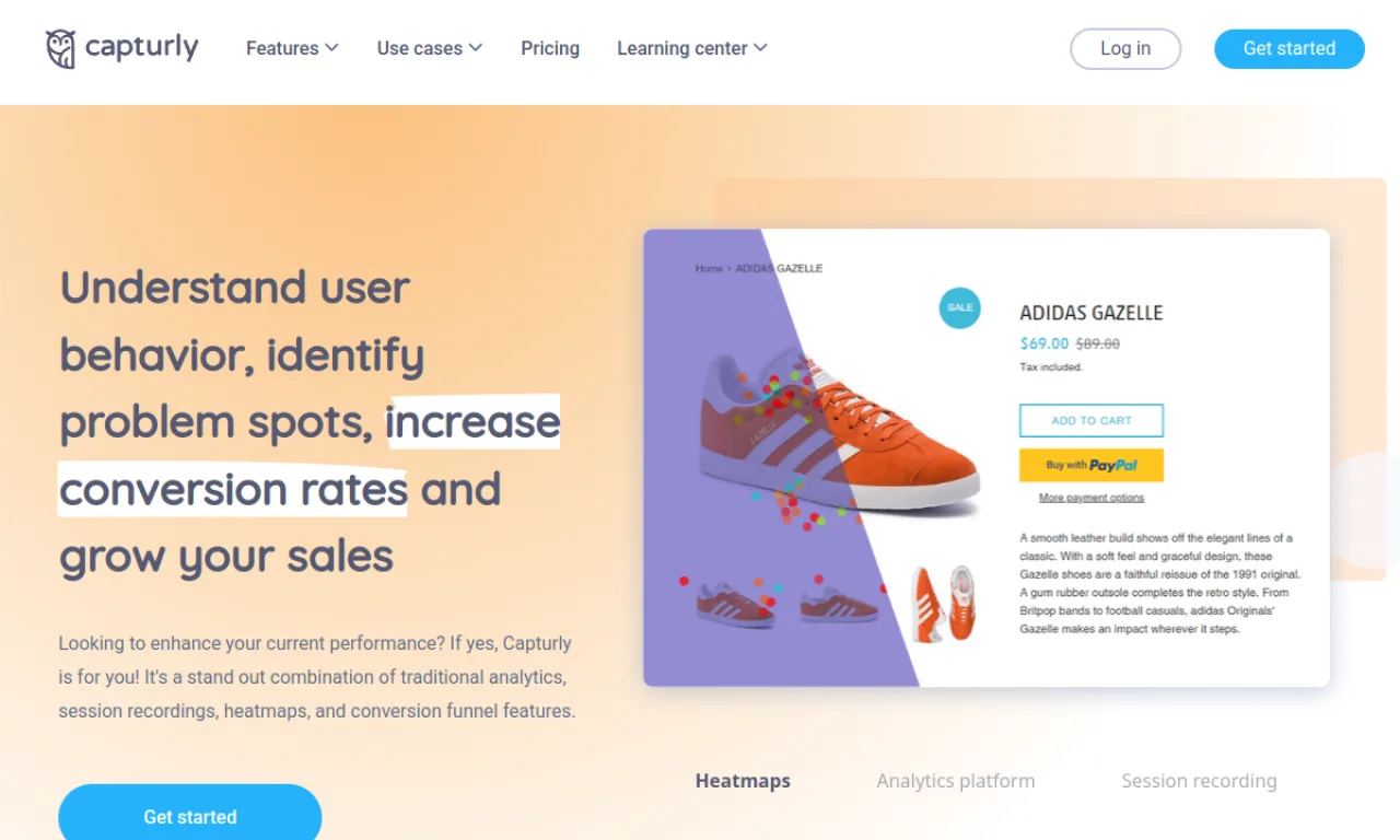 Screenshot of Capturly website