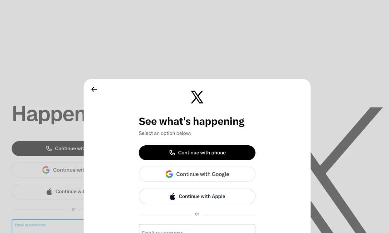 Screenshot of Tweetdeck / X Pro website
