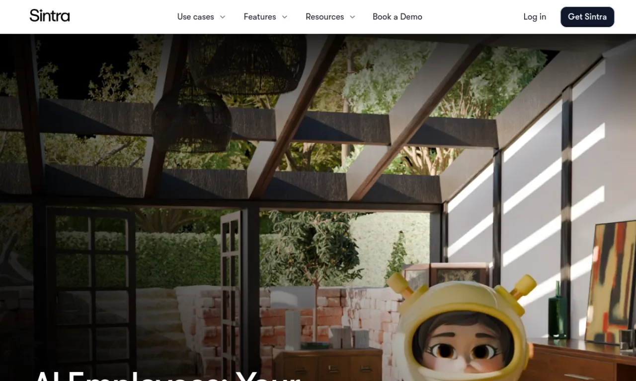 Screenshot of Sintra website