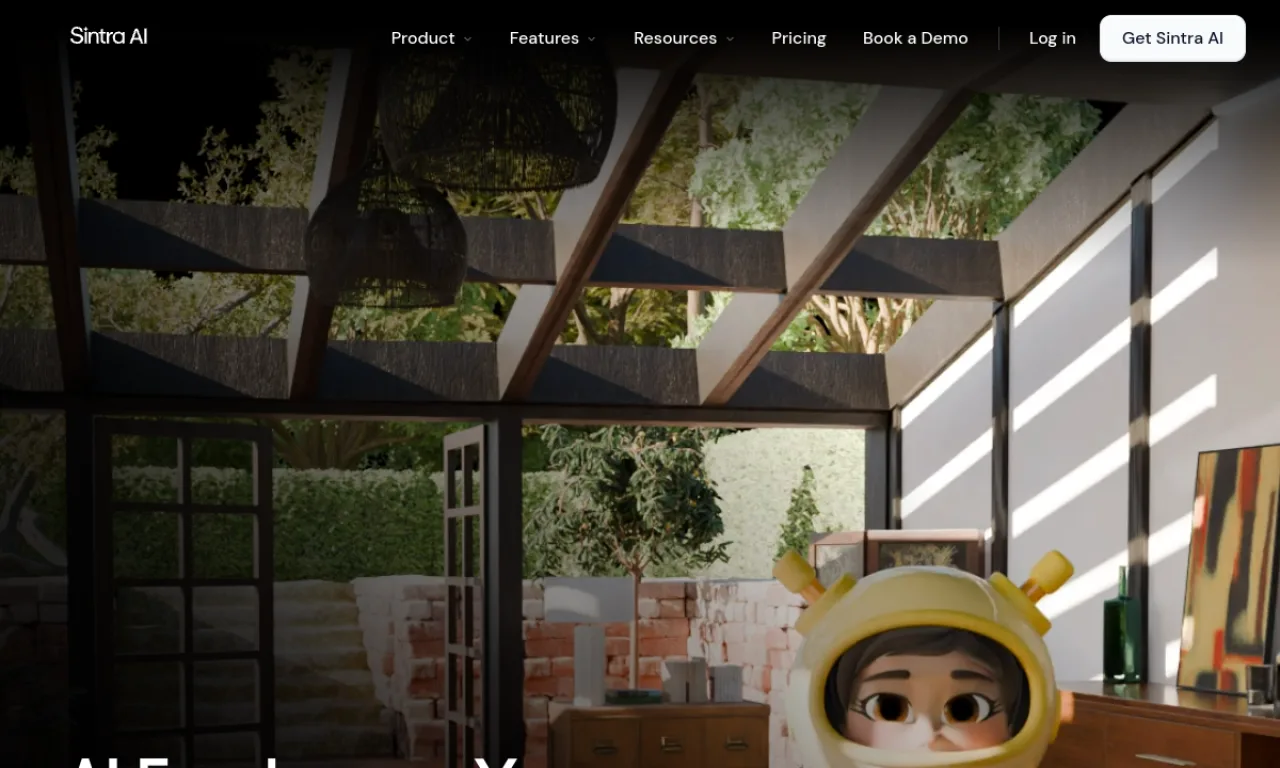 Screenshot of Sintra website
