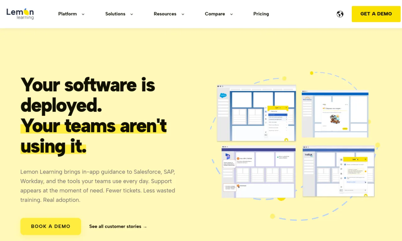 Screenshot of Lemon Learning website
