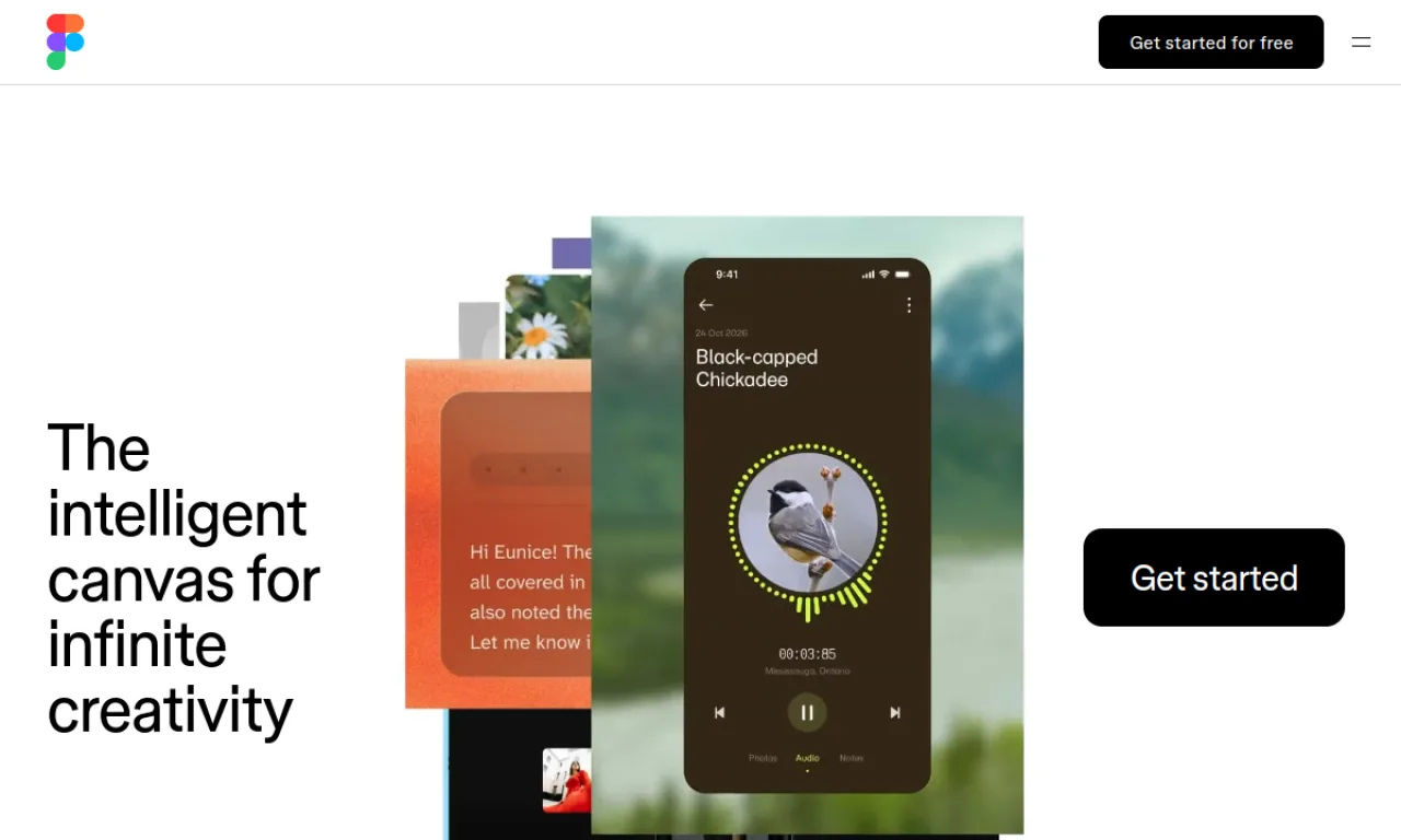 Screenshot of Figma website
