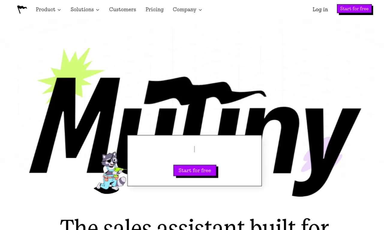 Screenshot of Personize / Mutiny website
