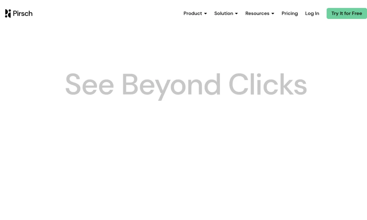 Screenshot of Pirsch Analytics website