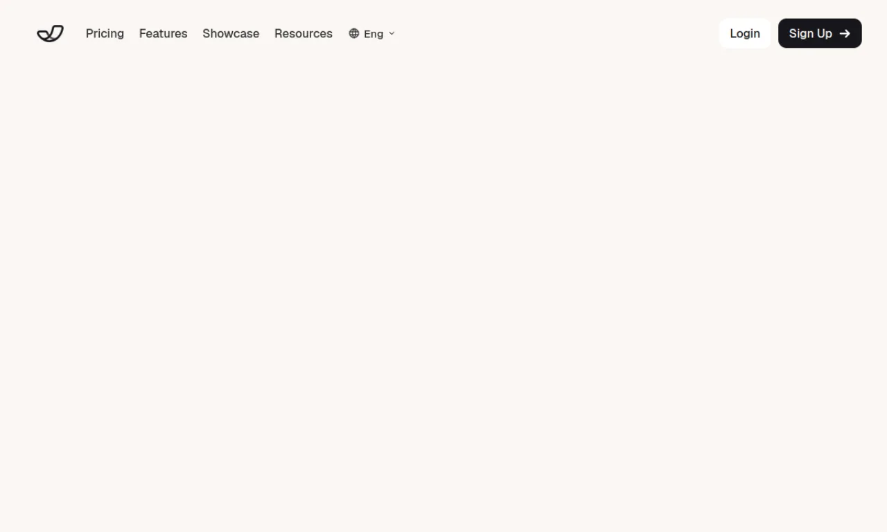 Screenshot of Landen / Umso website