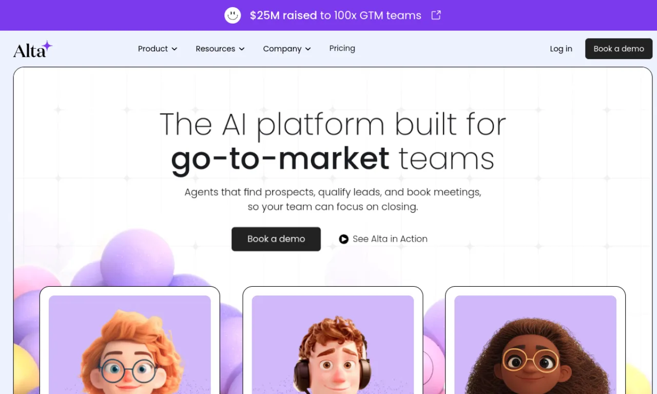 Screenshot of Alta (Reva) website