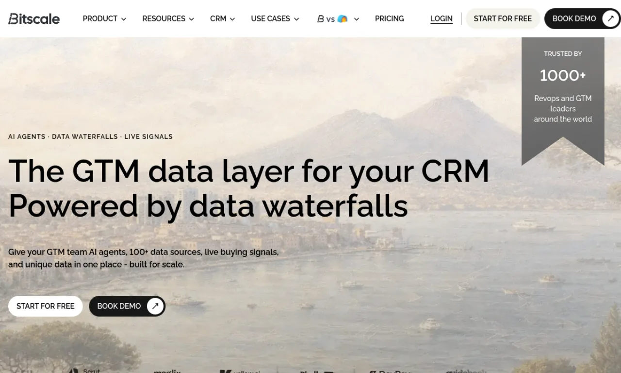 Screenshot of Bitscale website
