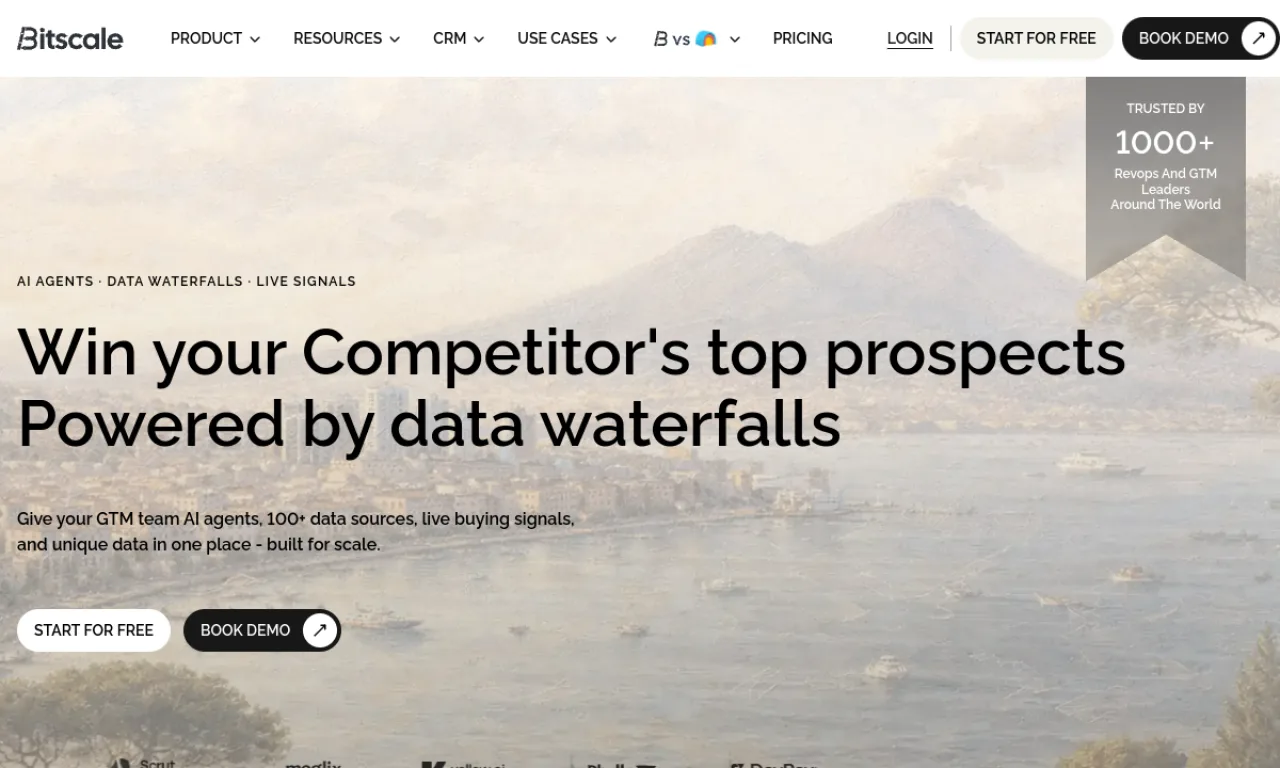 Screenshot of Bitscale website