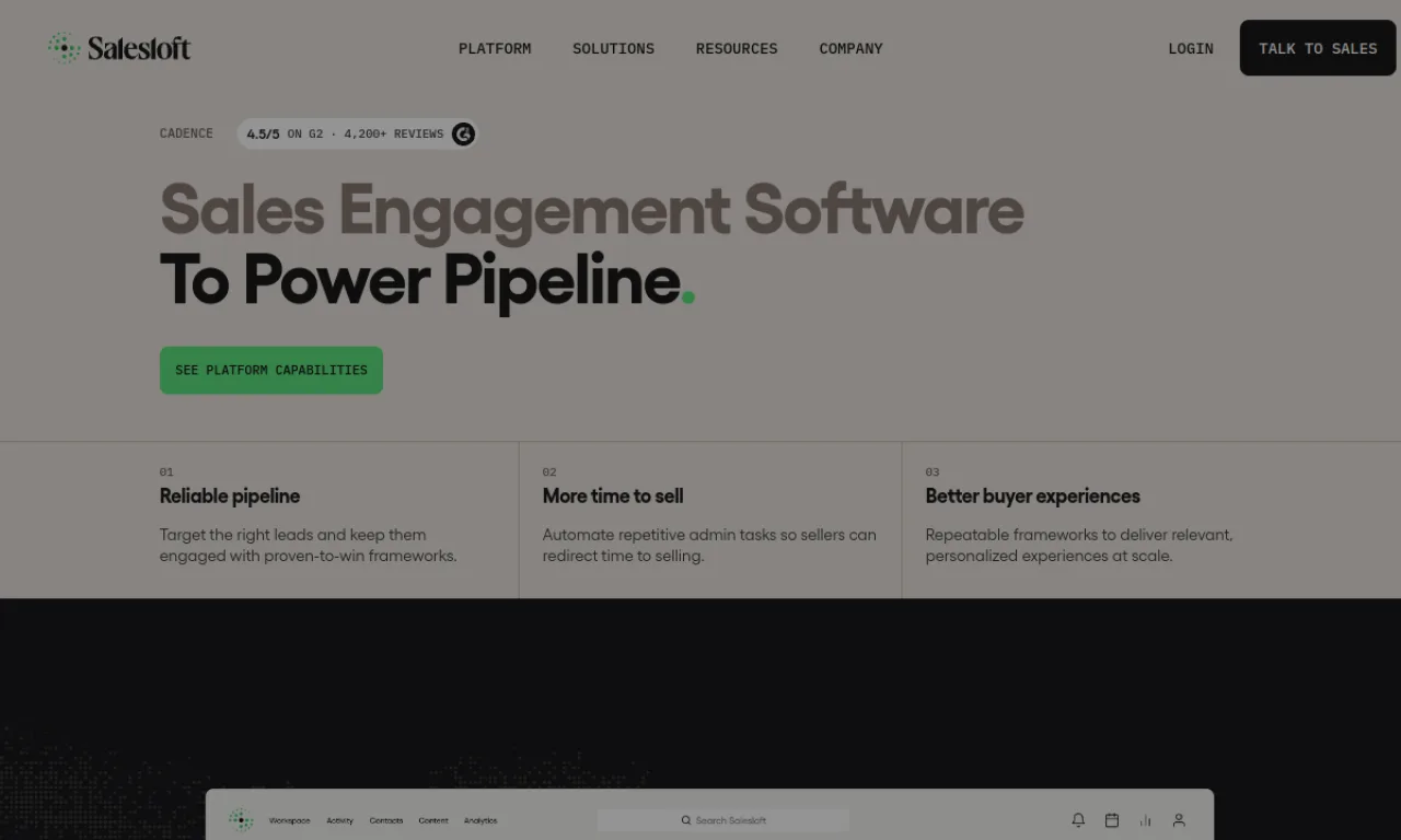 Screenshot of Clari Groove AI website