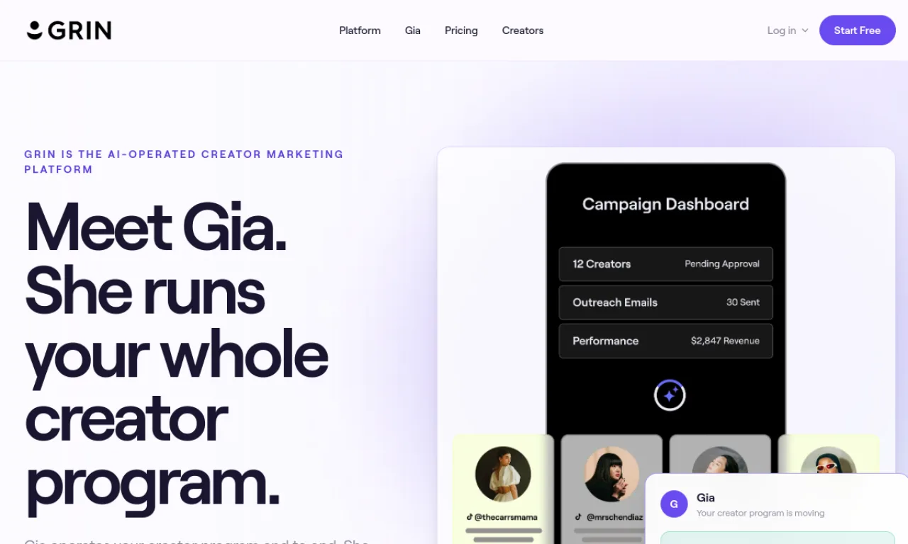 Screenshot of GRIN website