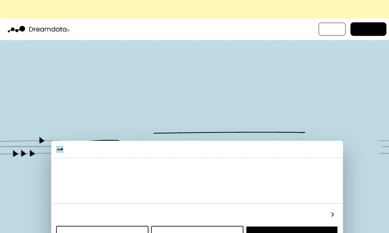 Screenshot of Dreamdata B2B website