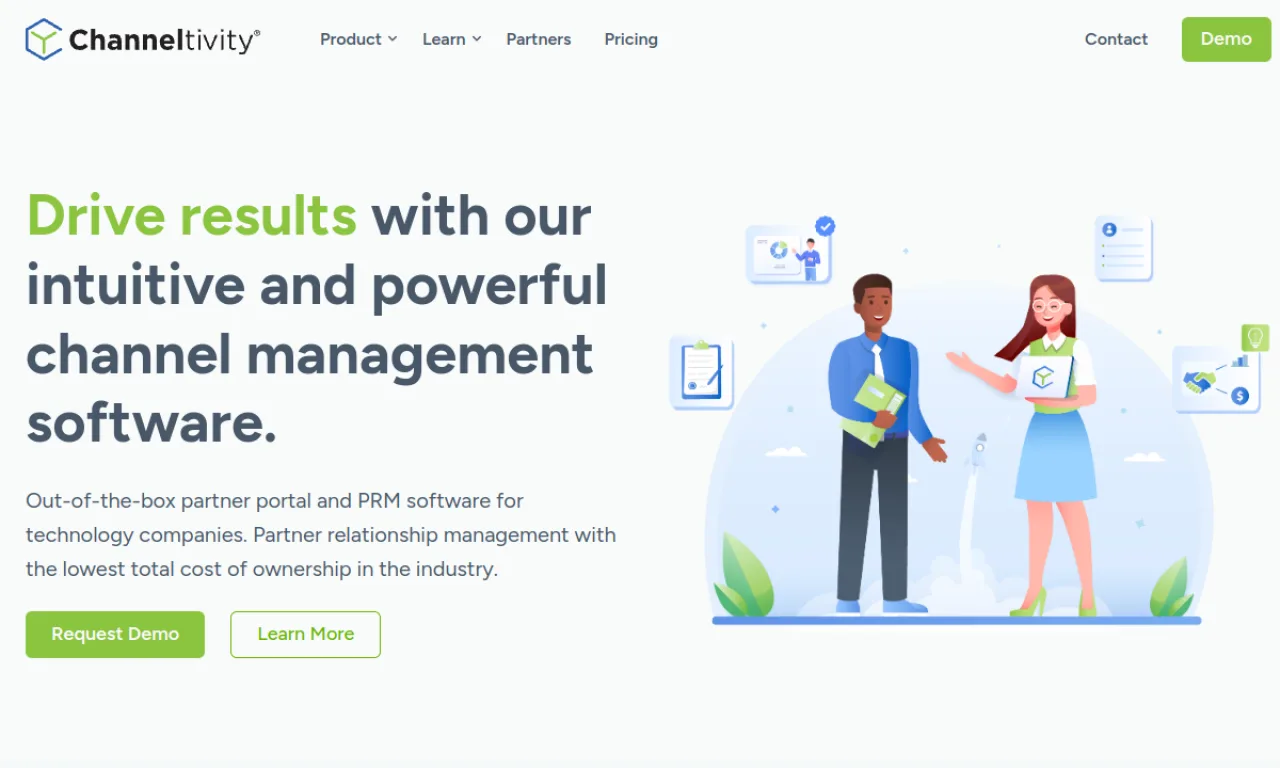 Screenshot of Channeltivity website