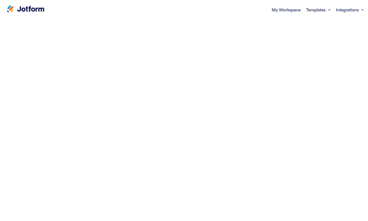 Screenshot of Jotform Apps / lead forms website