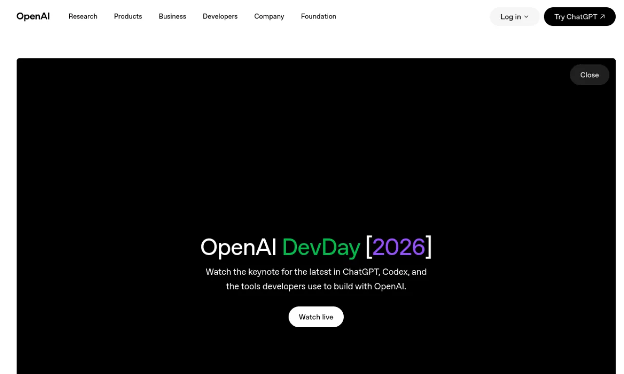 Screenshot of DALL-E (OpenAI) website