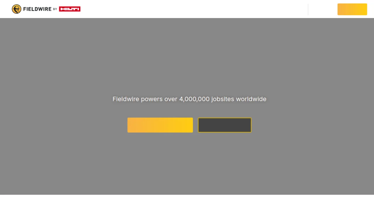Screenshot of Fieldwire website