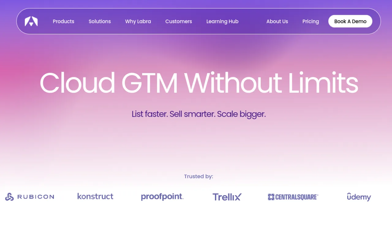 Screenshot of Labra.io website