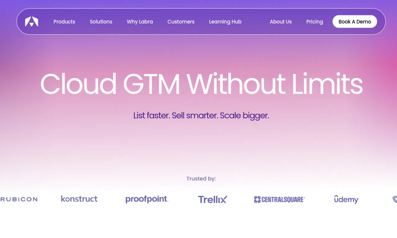 Screenshot of Labra.io website