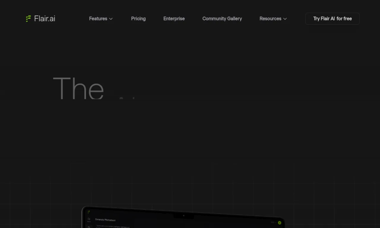 Screenshot of Flair.ai website
