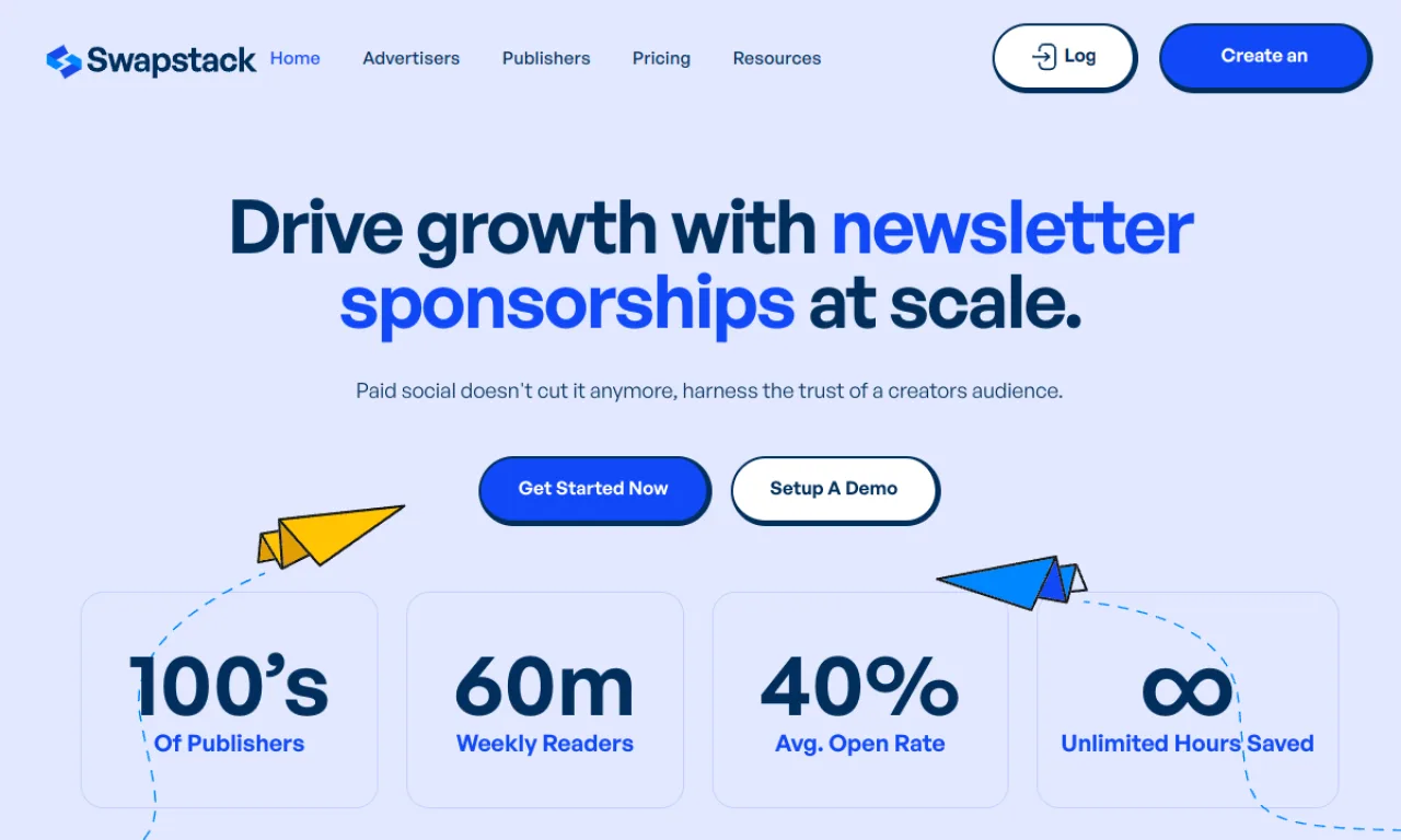 Screenshot of Swapstack website
