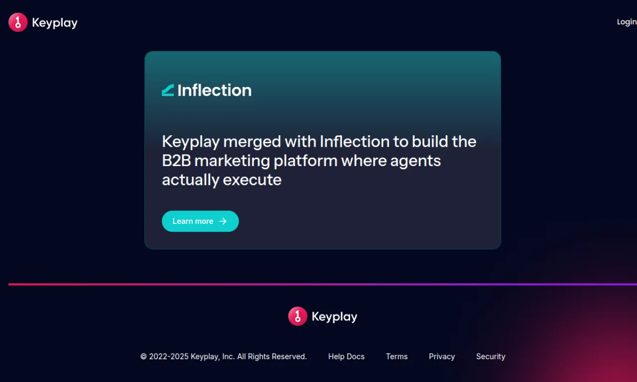 Screenshot of Keyplay website
