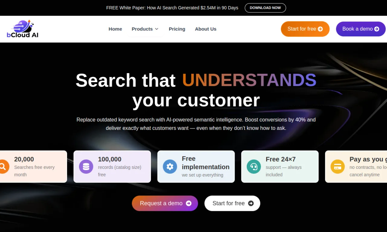 Screenshot of Bcloud website