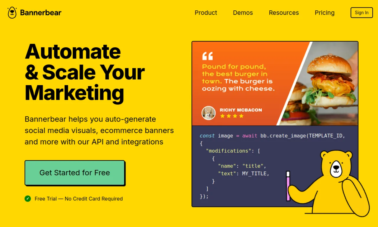 Screenshot of Relay.app / Bannerbear website