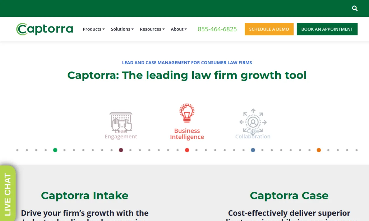 Screenshot of Captorra website