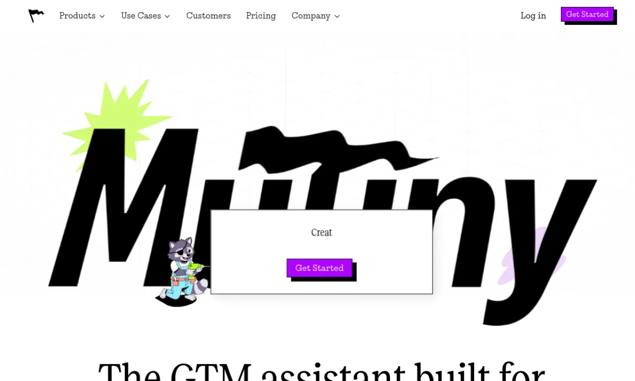 Screenshot of Mutiny website