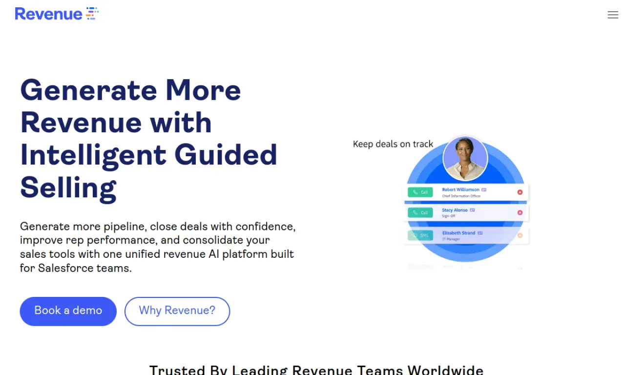 Screenshot of Revenue.io Slack website