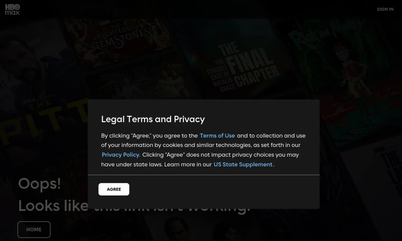 Screenshot of Boomerang website