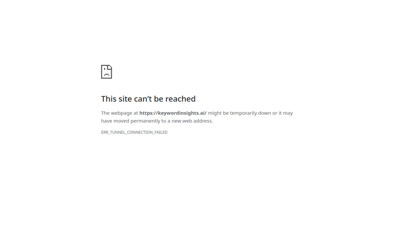 Screenshot of Thruuu / Keyword Insights website