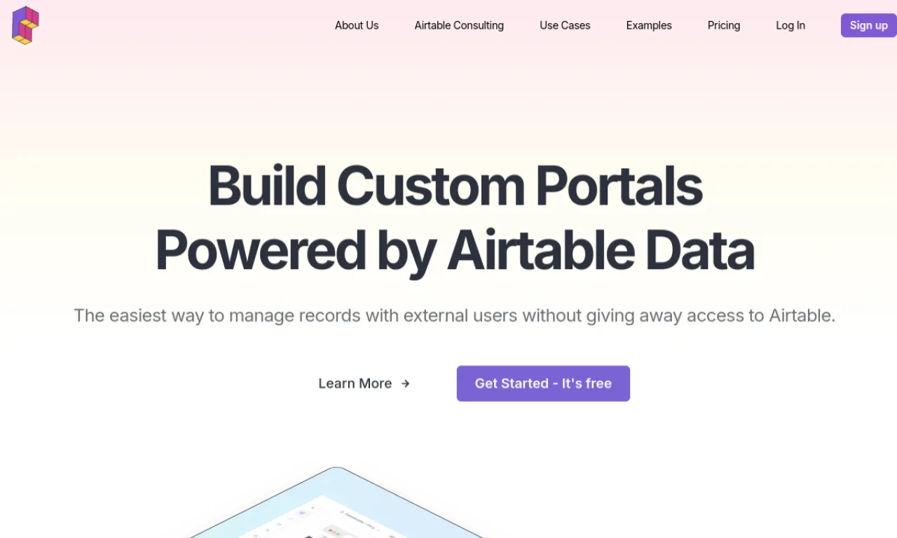 Screenshot of Pory / Feathery website