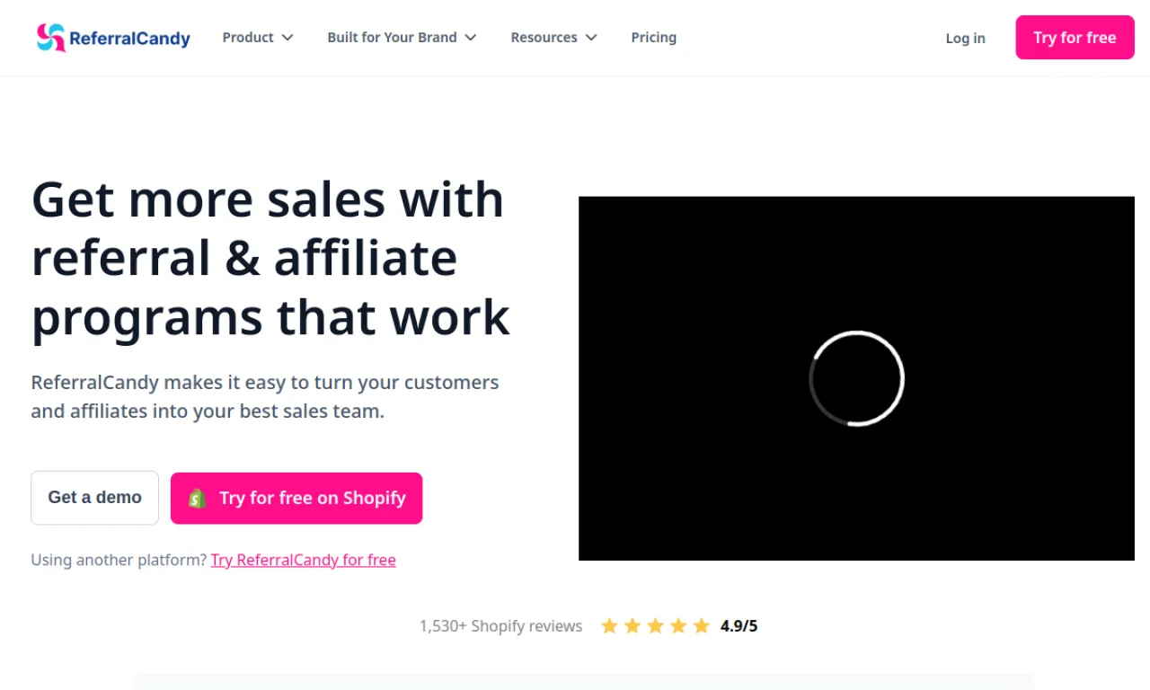 Screenshot of Referralcandy Blog website