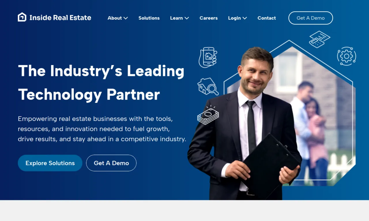Screenshot of kvCORE / BoldTrail website